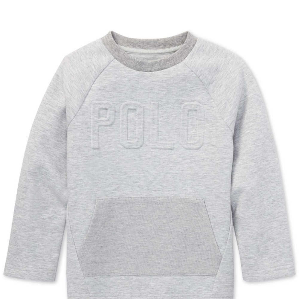 NWT Polo Ralph Lauren Boy 2T Grey Crew Sweatshirt